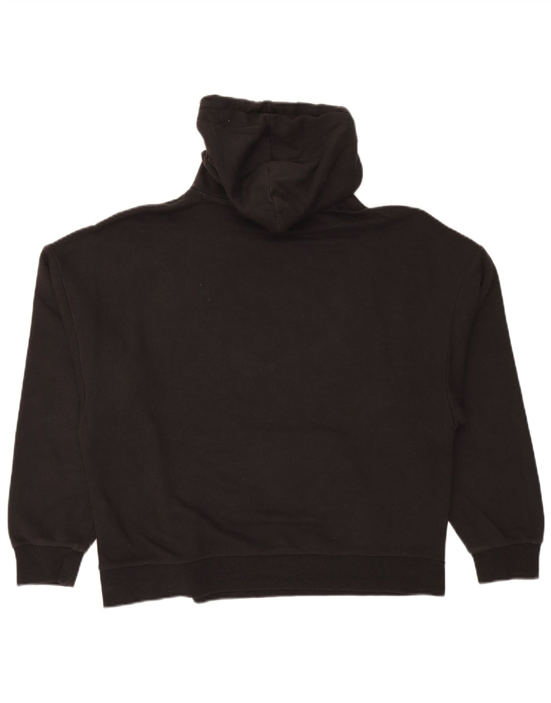 PUMA Womens Graphic Hoodie Jumper UK 16 Large Black Cotton