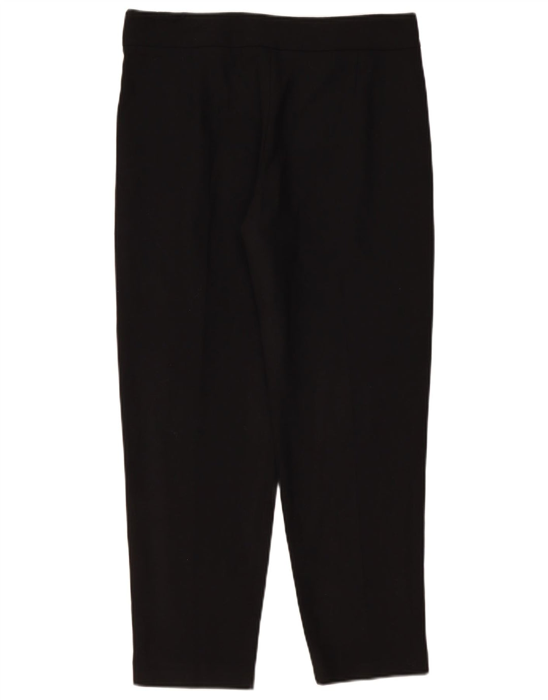 French Connection Womens Cropped Trousers UK 12 Medium W32 L26 Black