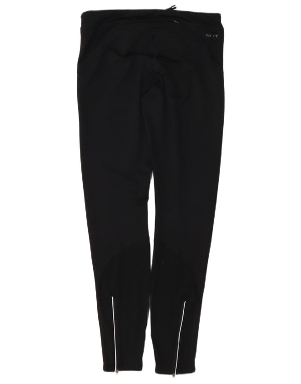 NIKE Womens Dri Fit Leggings UK 14 Medium  Black
