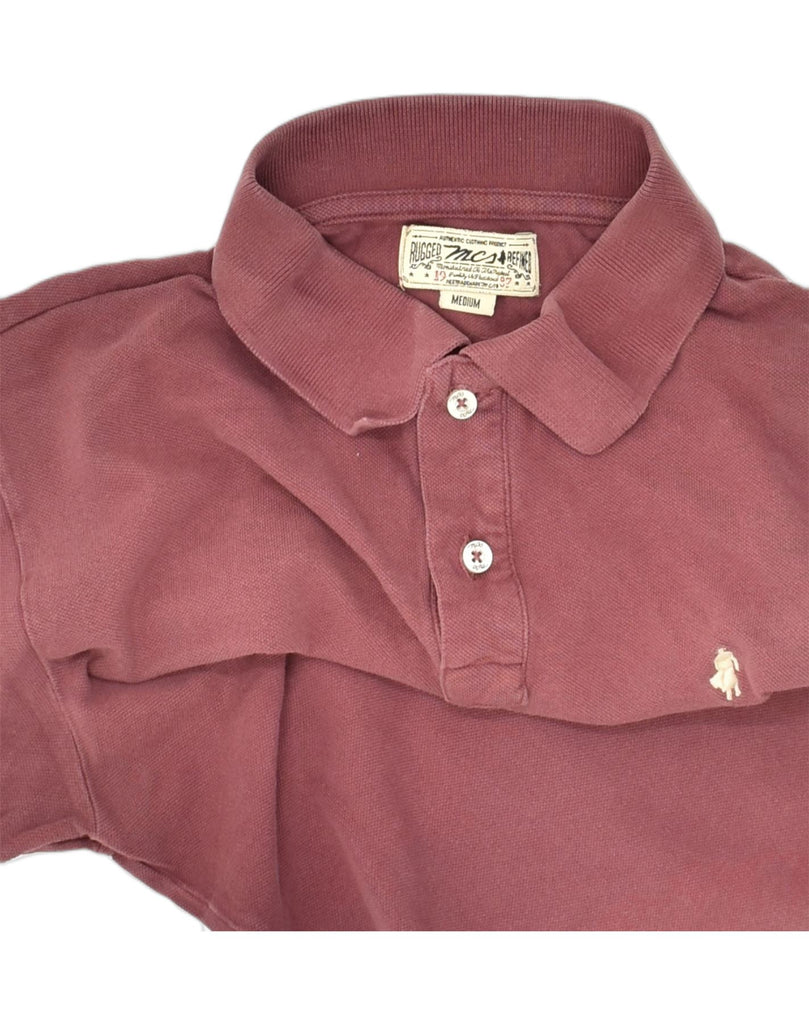 MARLBORO CLASSICS Mens Polo Shirt Medium Maroon Cotton | Vintage Marlboro Classics | Thrift | Second-Hand Marlboro Classics | Used Clothing | Messina Hembry 