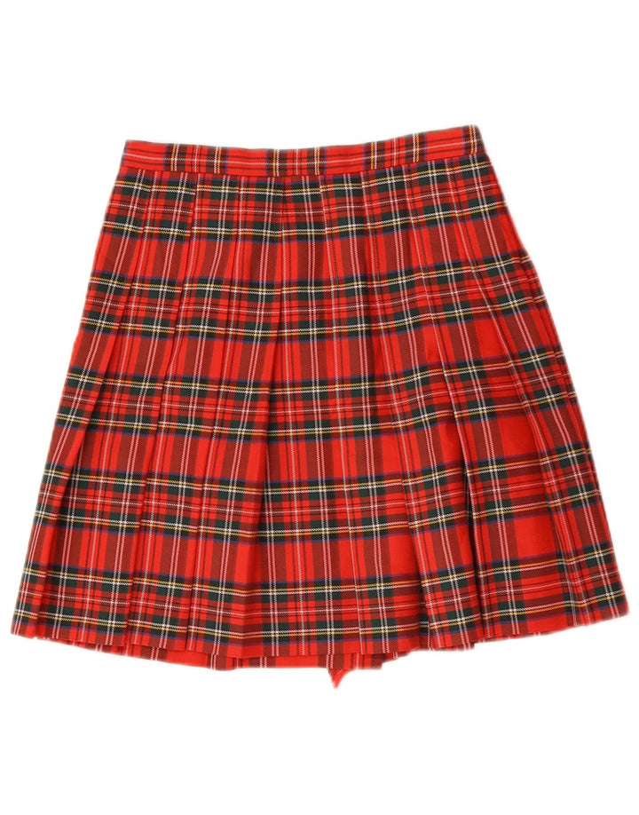 Vintage Womens Wrap Skirt W26 Small  Red Check