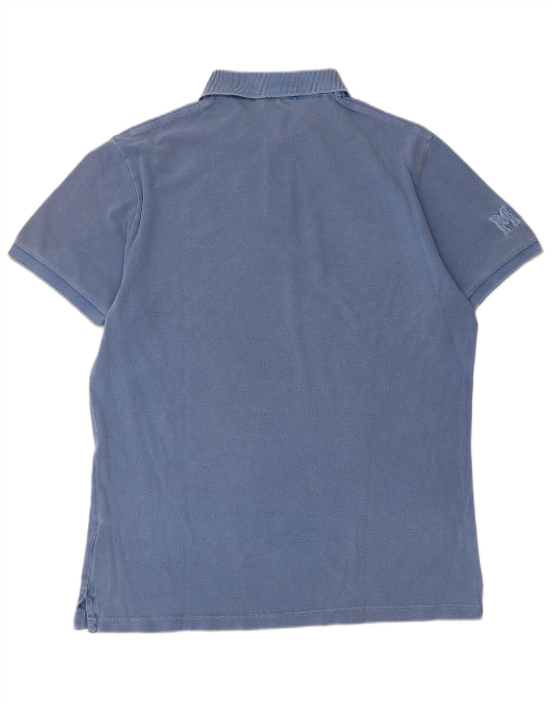 Marlboro Classics Mens Graphic Polo Shirt Large Blue Cotton