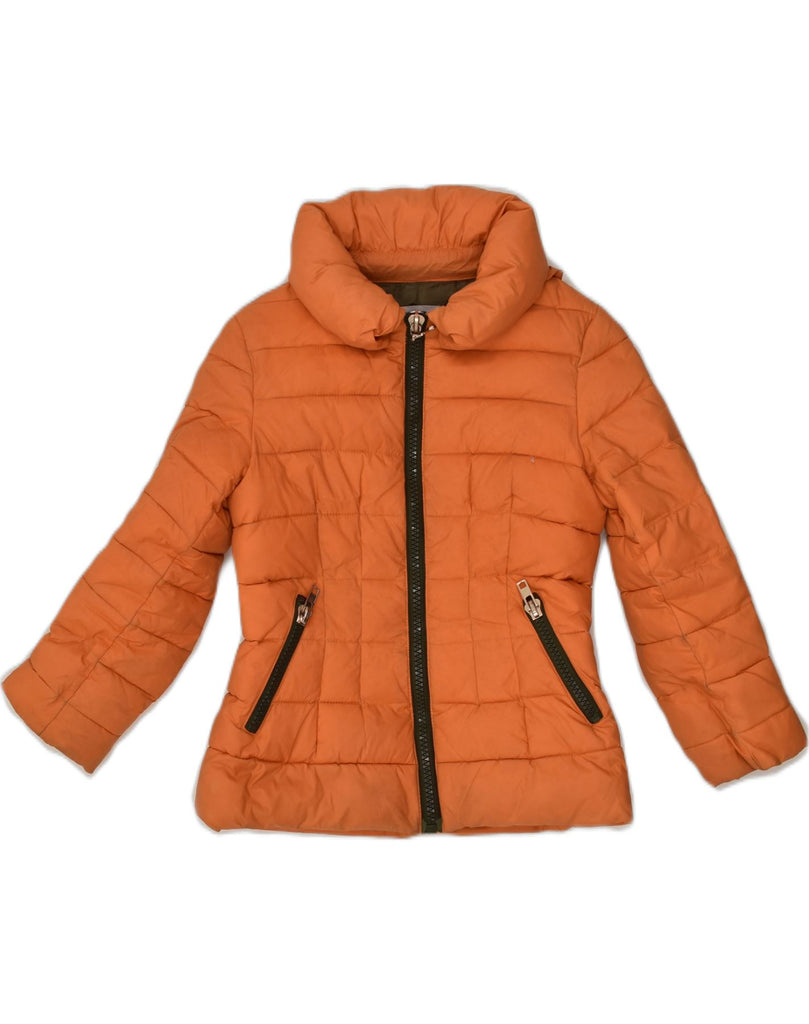 PATRIZIA PEPE Girls Hooded Padded Jacket 5-6 Years Medium Medium Orange Nylon | Vintage Patrizia Pepe | Thrift | Second-Hand Patrizia Pepe | Used Clothing | Messina Hembry 