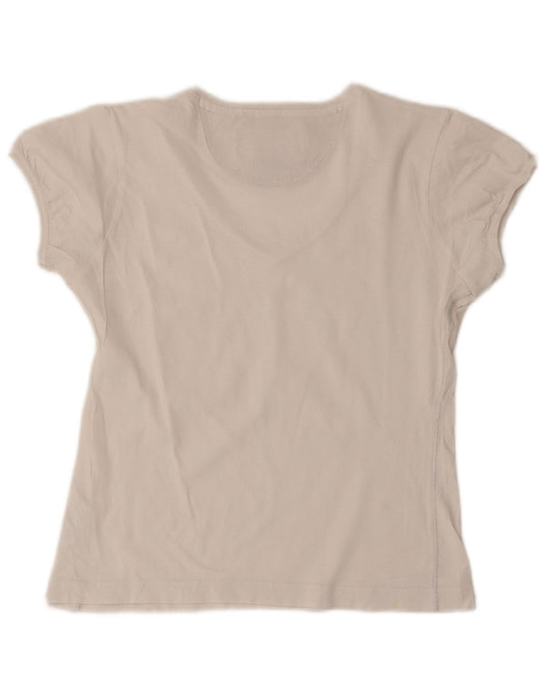 Champion Womens Heritage Classics Crop T-Shirt Top UK 12 Medium White