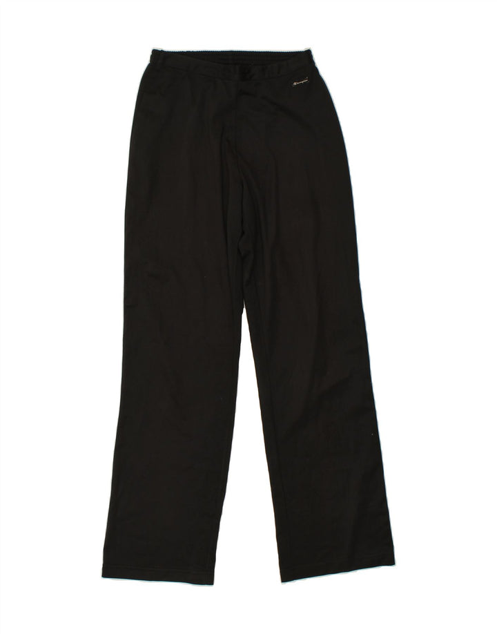 CHAMPION Womens Tracksuit Trousers UK 14 Large  Black Polyester Vintage Champion and Second-Hand Champion from Messina Hembry 