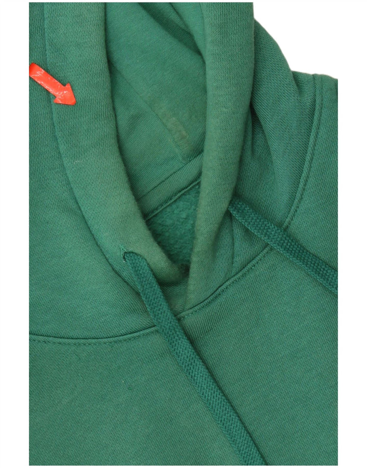 Nike Mens Hoodie Jumper Medium Green Cotton