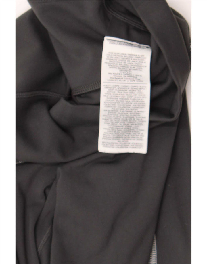 Nike Womens Dri Fit Crop Leggings UK 12 Medium Black Polyester