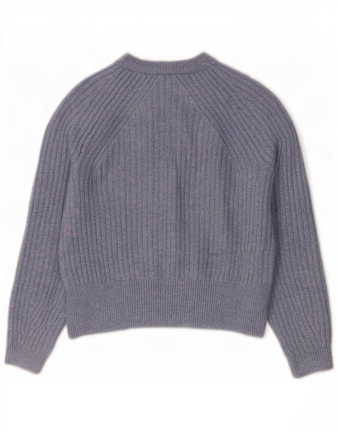 Marks & Spencer Womens Crop Oversized Cardigan Sweater UK 10 Small Blue
