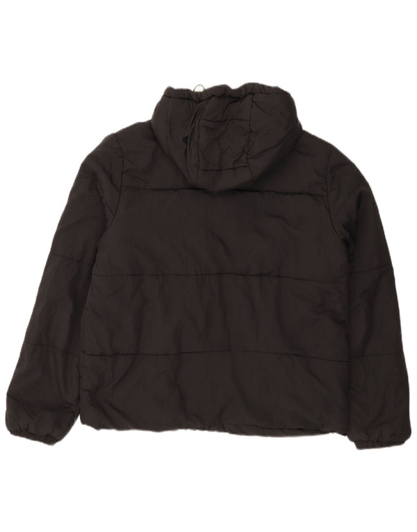 Billabong Mens Hooded Padded Jacket UK 38 Medium Black Nylon