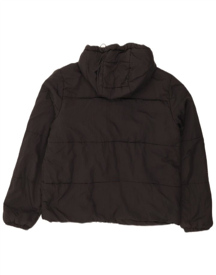 Billabong Mens Hooded Padded Jacket UK 38 Medium Black Nylon