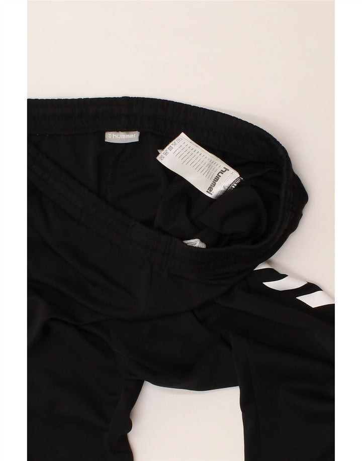 HUMMEL Mens Graphic Tracksuit Trousers Small  Black Polyester Vintage Hummel and Second-Hand Hummel from Messina Hembry 
