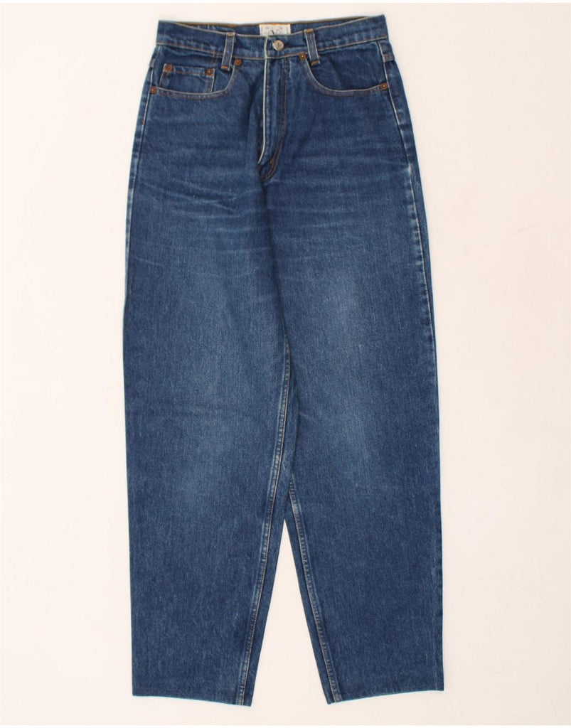 VALENTINO Womens High Waist Tapered Jeans W30 L29 Blue Cotton | Vintage Valentino | Thrift | Second-Hand Valentino | Used Clothing | Messina Hembry 