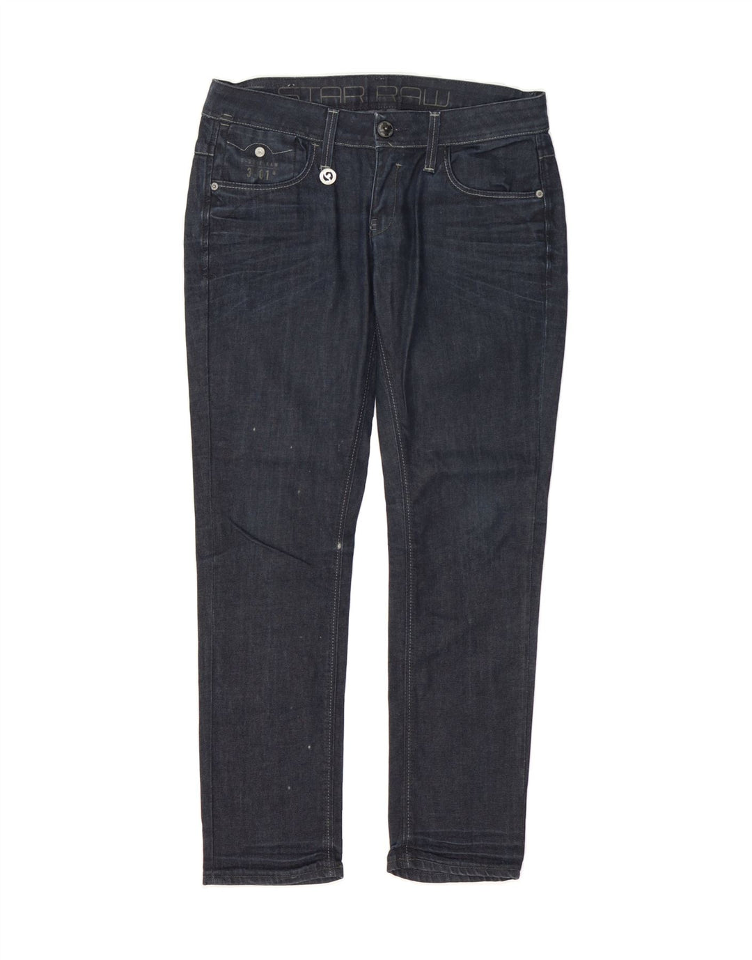 G-STAR Womens Slim Jeans W32 L30 Navy Blue Cotton Vintage G-Star and Second-Hand G-Star from Messina Hembry 