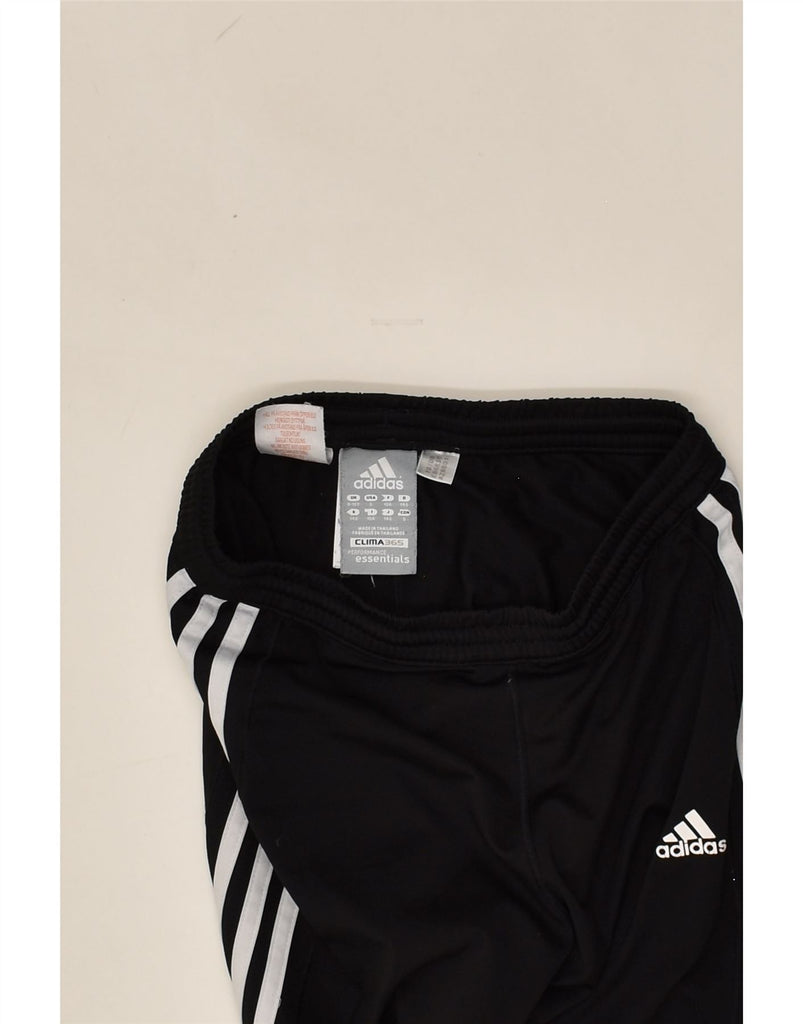 ADIDAS Boys Tracksuit Trousers 9-10 Years Black Polyester | Vintage Adidas | Thrift | Second-Hand Adidas | Used Clothing | Messina Hembry 