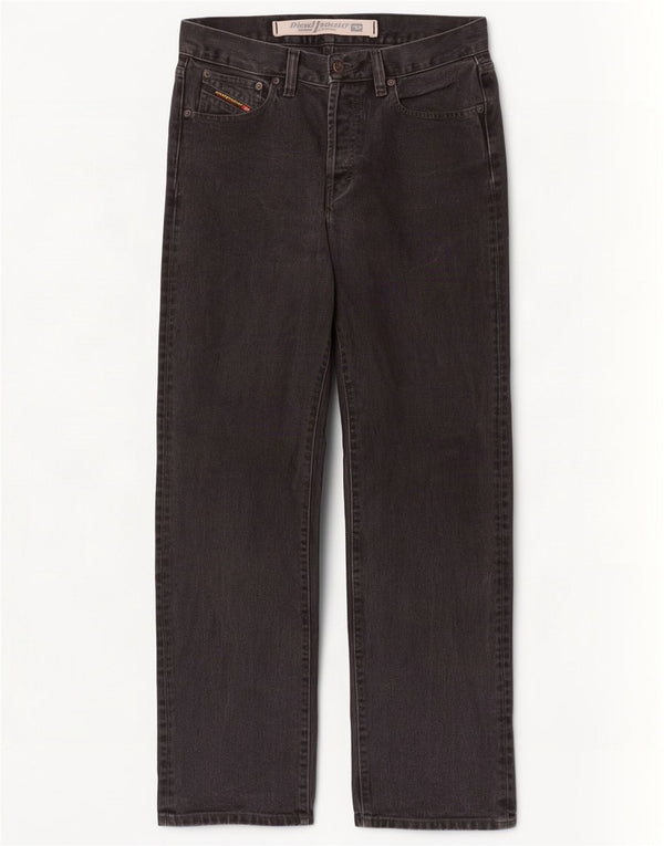 Diesel Mens Straight Jeans W31 L31 Black Cotton
