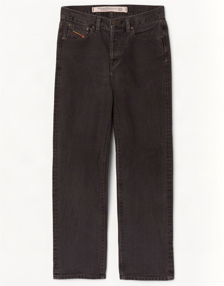Diesel Mens Straight Jeans W31 L31 Black Cotton