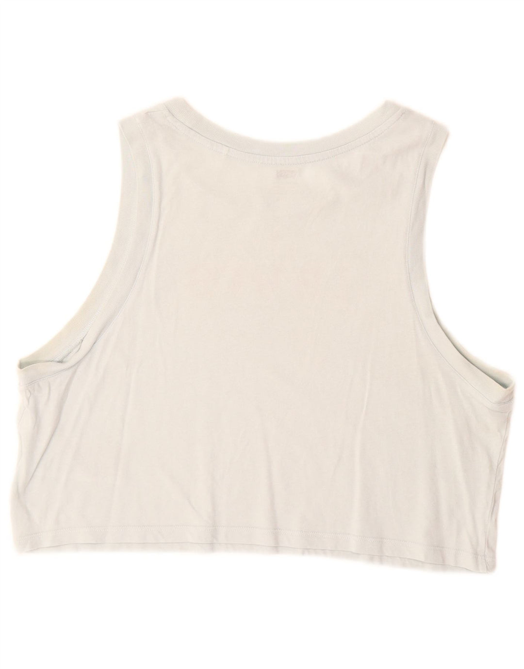 Levi's Womens Crop Graphic Vest Top UK 16 Large Blue Cotton