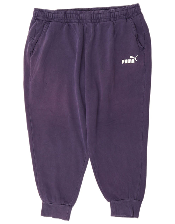Puma Mens Tracksuit Trousers Joggers 2XL Navy Blue Cotton