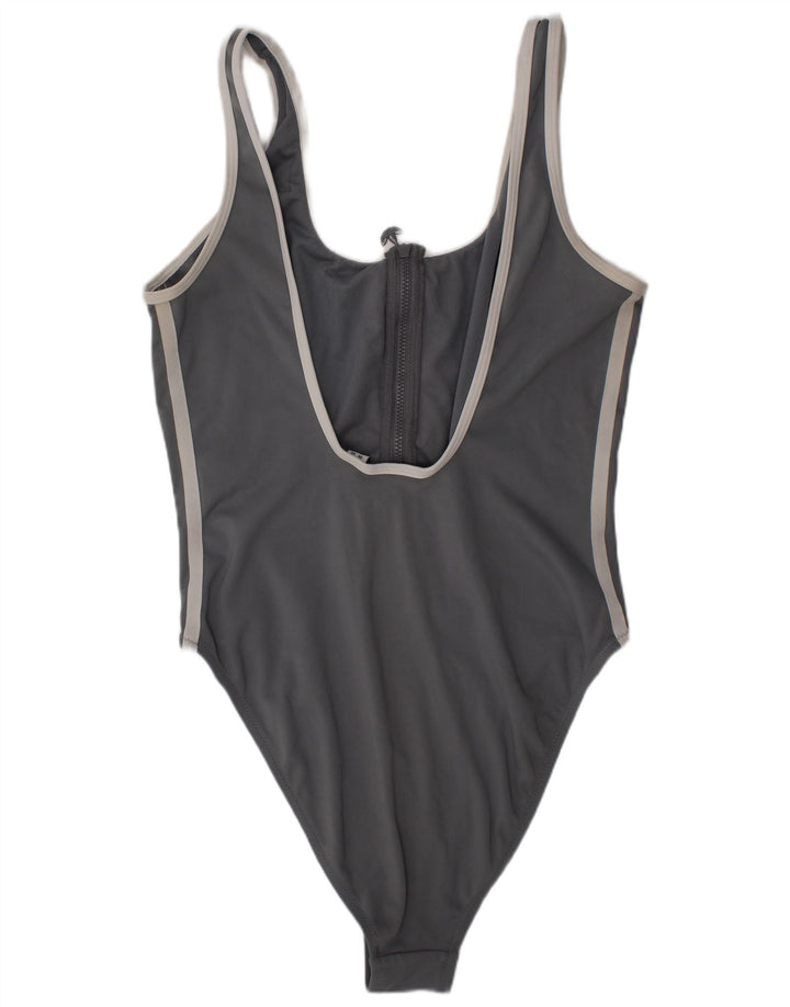 Adidas Womens Swimwear UK 12 Medium Grey Polyester Sports