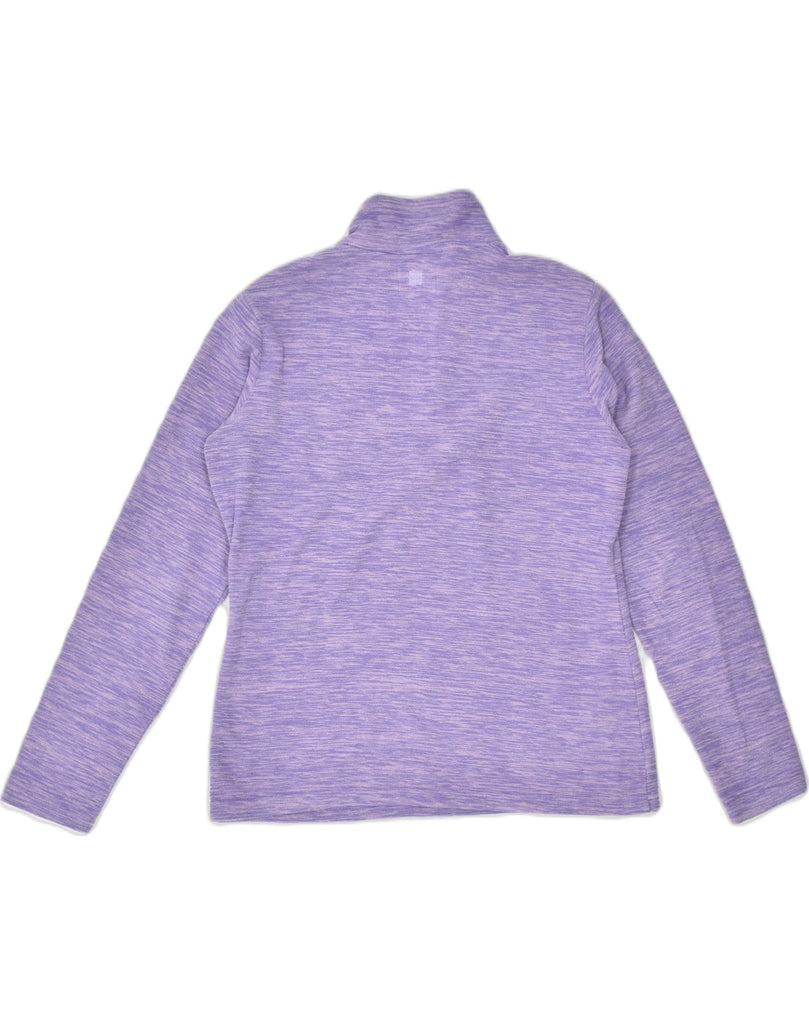 MOUNTAIN WAREHOUSE Womens Loose Fit Full Zip Fleece Jumper UK 12 Medium Purple | Vintage | Thrift | Second-Hand | Used Clothing | Messina Hembry 