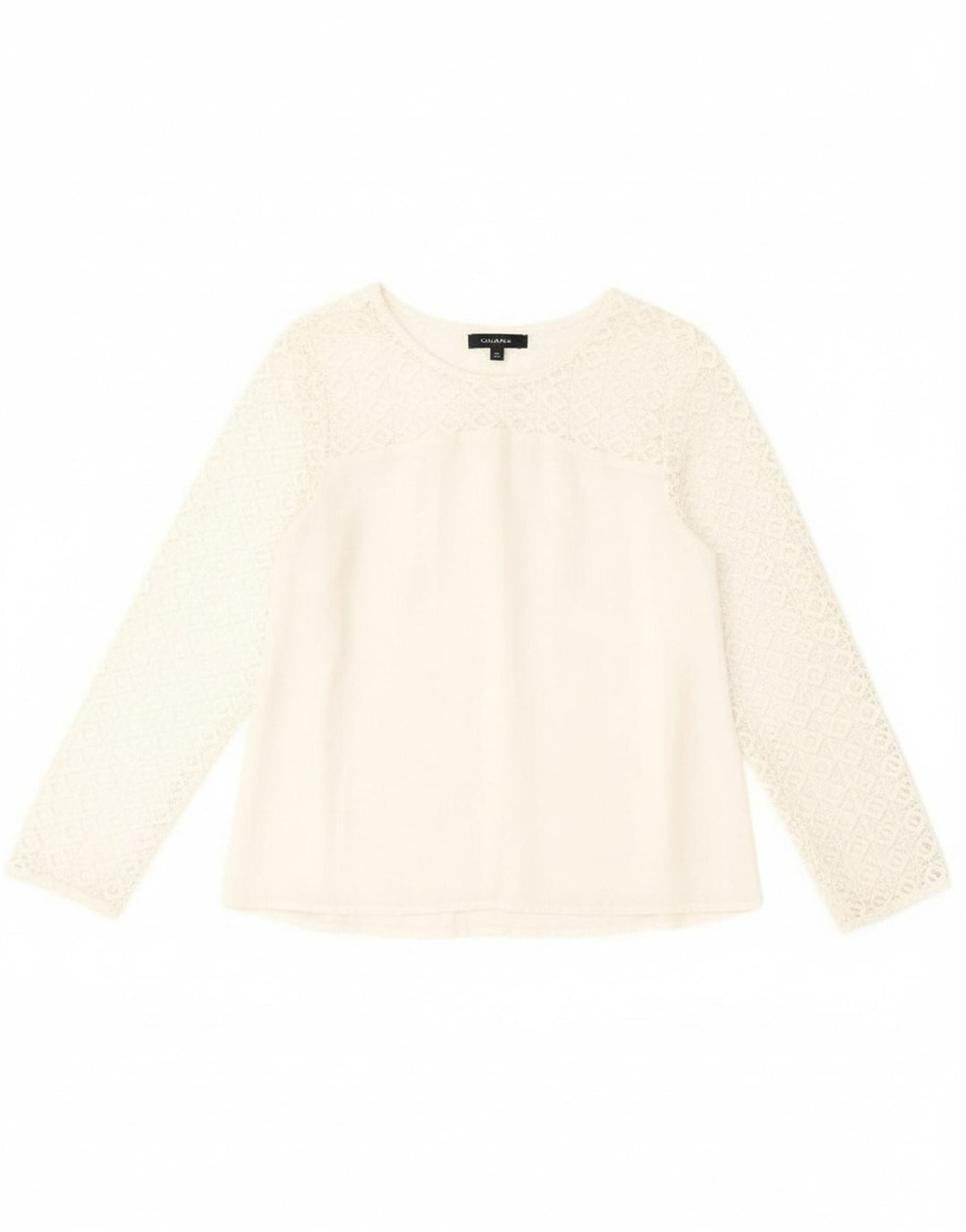 ZARA Womens Long Sleeve Blouse Top UK 10 Small White