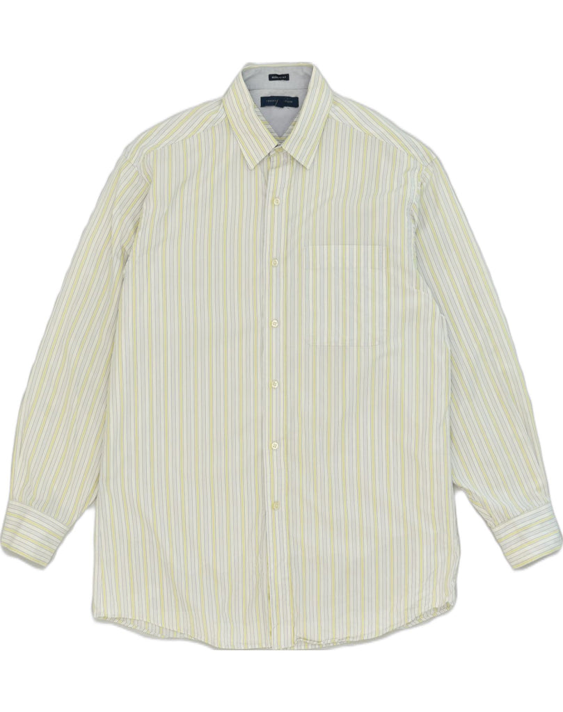 TOMMY HILFIGER Mens Regular Fit Shirt Size 15 1/2 Medium Yellow Striped | Vintage Tommy Hilfiger | Thrift | Second-Hand Tommy Hilfiger | Used Clothing | Messina Hembry 