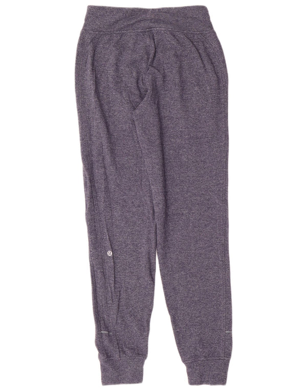 Lululemon Womens Tracksuit Trousers Joggers US 4 Small Blue Flecked Sports