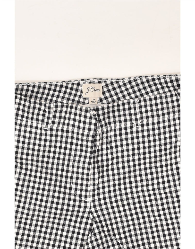 J. CREW Womens Chino Shorts US 10 Large W34  Black Gingham Cotton | Vintage J. Crew | Thrift | Second-Hand J. Crew | Used Clothing | Messina Hembry 