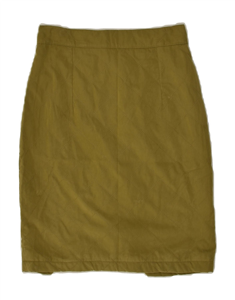 LES COPAINS Womens Pencil Skirt IT 42 Medium W28  Khaki | Vintage Les Copains | Thrift | Second-Hand Les Copains | Used Clothing | Messina Hembry 