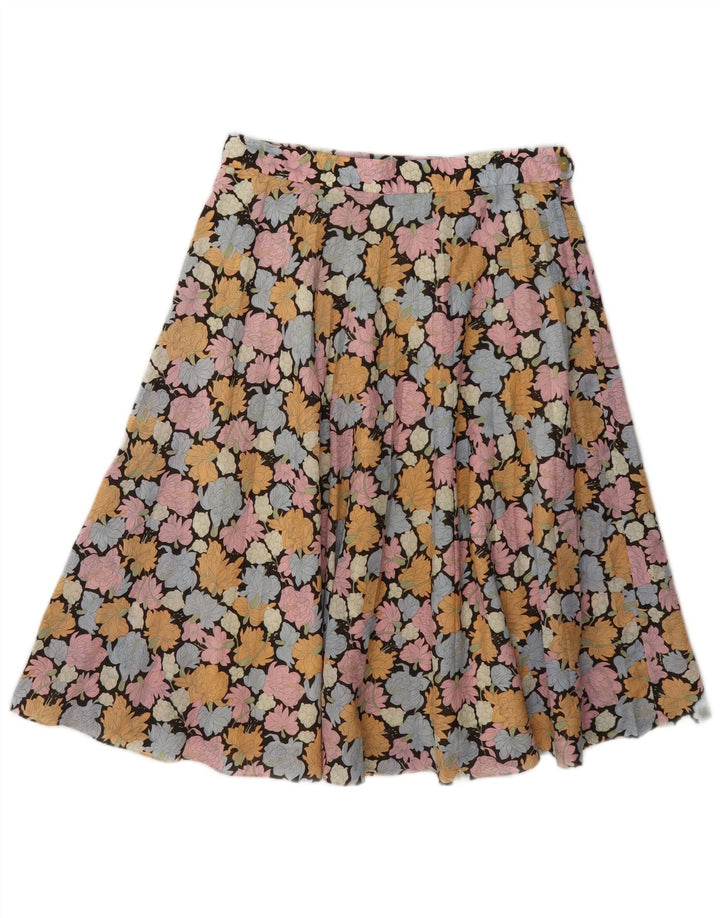 Vintage Womens A-Line Skirt W28 Small Multicoloured Floral