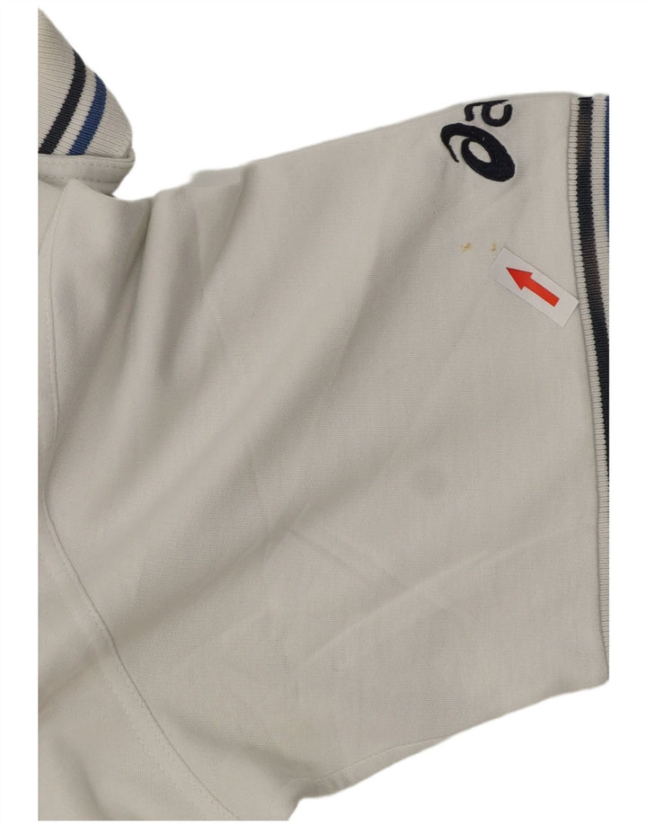 Asics Mens Polo Shirt XL White Cotton