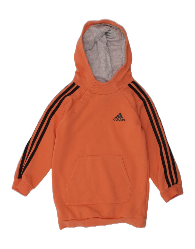 ADIDAS Baby Boys Hoodie Jumper 12-18 Months Orange Cotton | Vintage Adidas | Thrift | Second-Hand Adidas | Used Clothing | Messina Hembry 