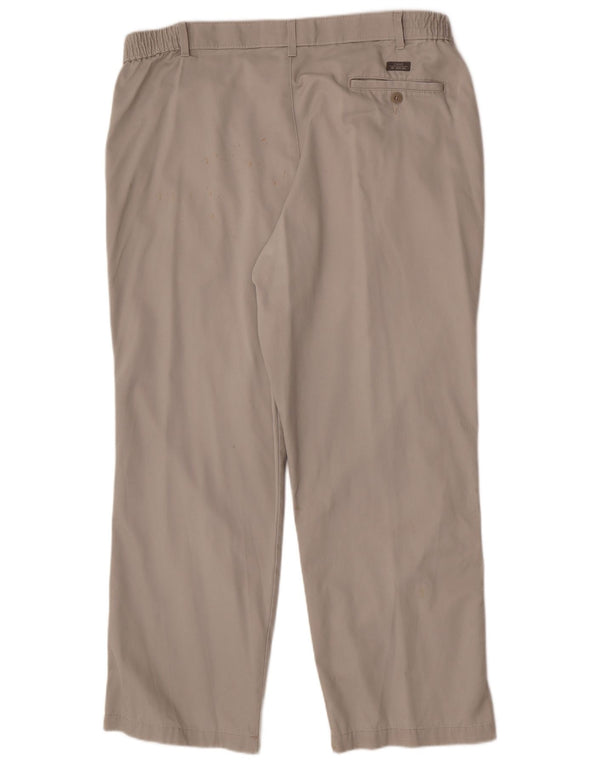 Marks & Spencer Mens Blue Harbour Straight Chino Trousers W40 L29 Beige