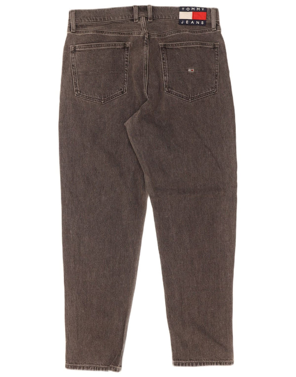 Tommy Hilfiger Mens Isaac Relaxed Fit Tapered Jeans W32 L32 Grey Cotton