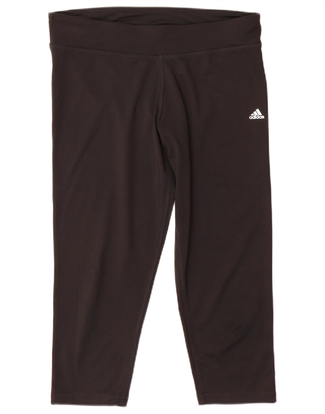 Adidas Womens Climalite Capri Leggings UK 16/18 Large Black Polyester