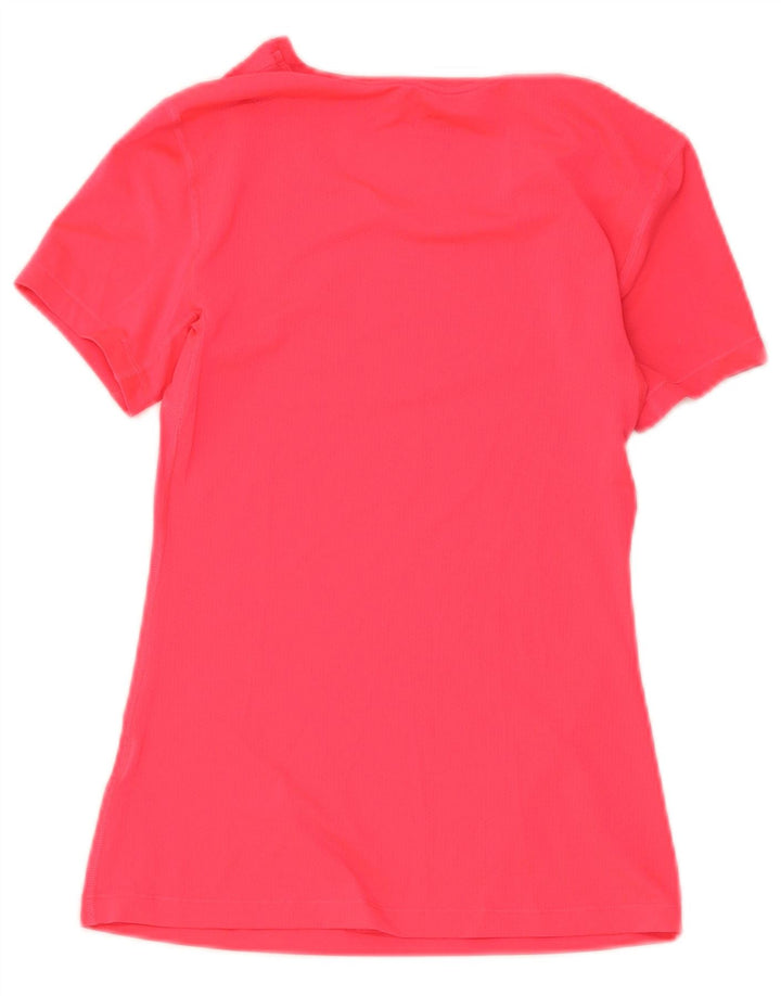 Nike Womens Dri Fit T-Shirt Top UK 8 Small Pink