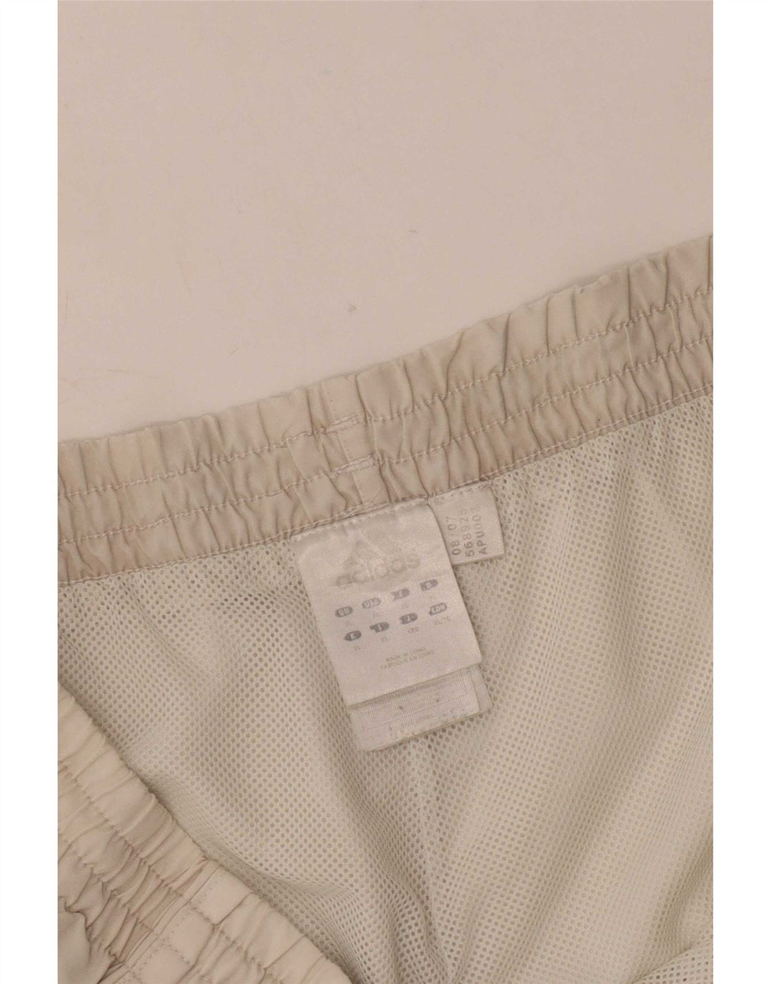 Adidas Mens Sport Shorts XL Off White Polyester