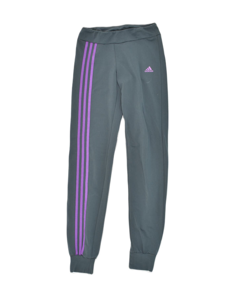 ADIDAS Womens Climalite Tracksuit Trousers Joggers UK 4/6 XS Grey | Vintage Adidas | Thrift | Second-Hand Adidas | Used Clothing | Messina Hembry 