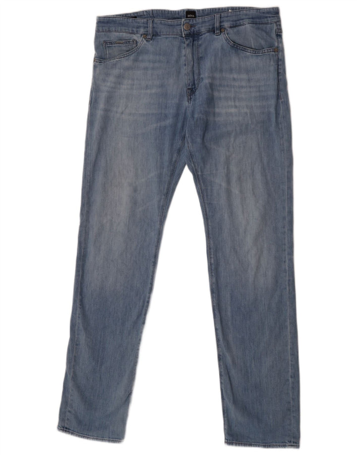 Hugo Boss Mens Slim Jeans  W34 L34 Blue Cotton