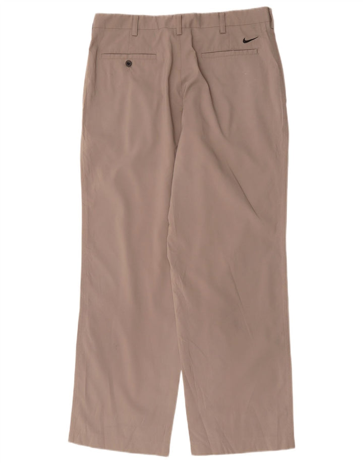 Nike Mens Dri Fit Straight Chino Trousers W34 L32 Grey
