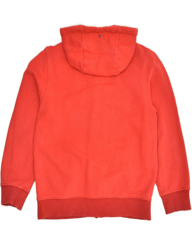 TOMMY HILFIGER Girls Graphic Zip Hoodie Sweater 8-9 Years Medium Red | Vintage Tommy Hilfiger | Thrift | Second-Hand Tommy Hilfiger | Used Clothing | Messina Hembry 