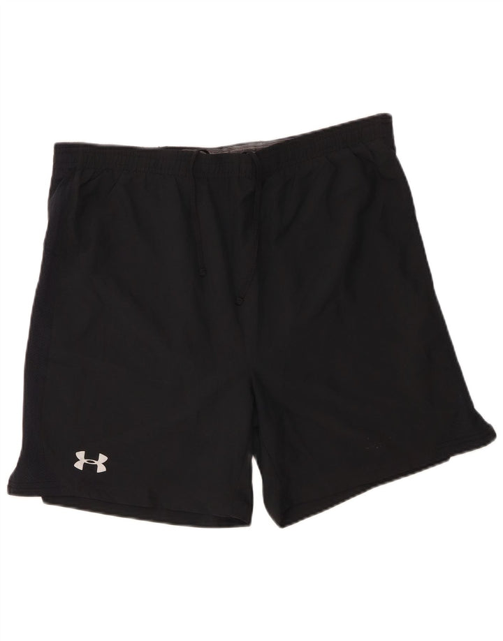 Under Armour Mens Heat Gear Regular Fit Sport Shorts Medium  Black