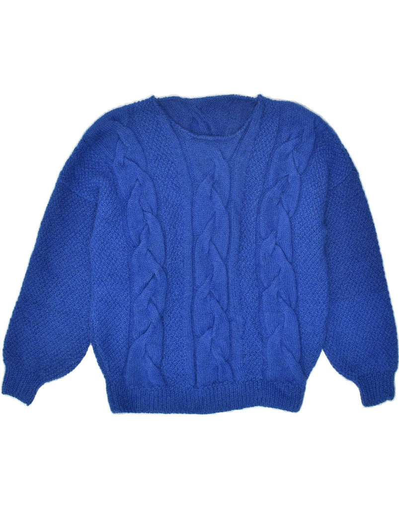 VINTAGE Womens Crew Neck Jumper Sweater UK 18 XL Blue | Vintage Vintage | Thrift | Second-Hand Vintage | Used Clothing | Messina Hembry 