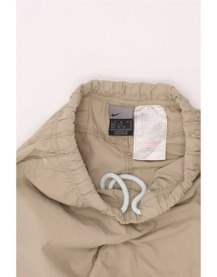 Nike Boys Tracksuit Trousers 5-6 Years Medium Beige Polyester