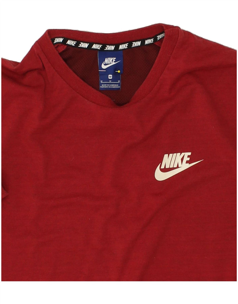 NIKE Mens T-Shirt Top Medium Red Cotton Vintage Nike and Second-Hand Nike from Messina Hembry 