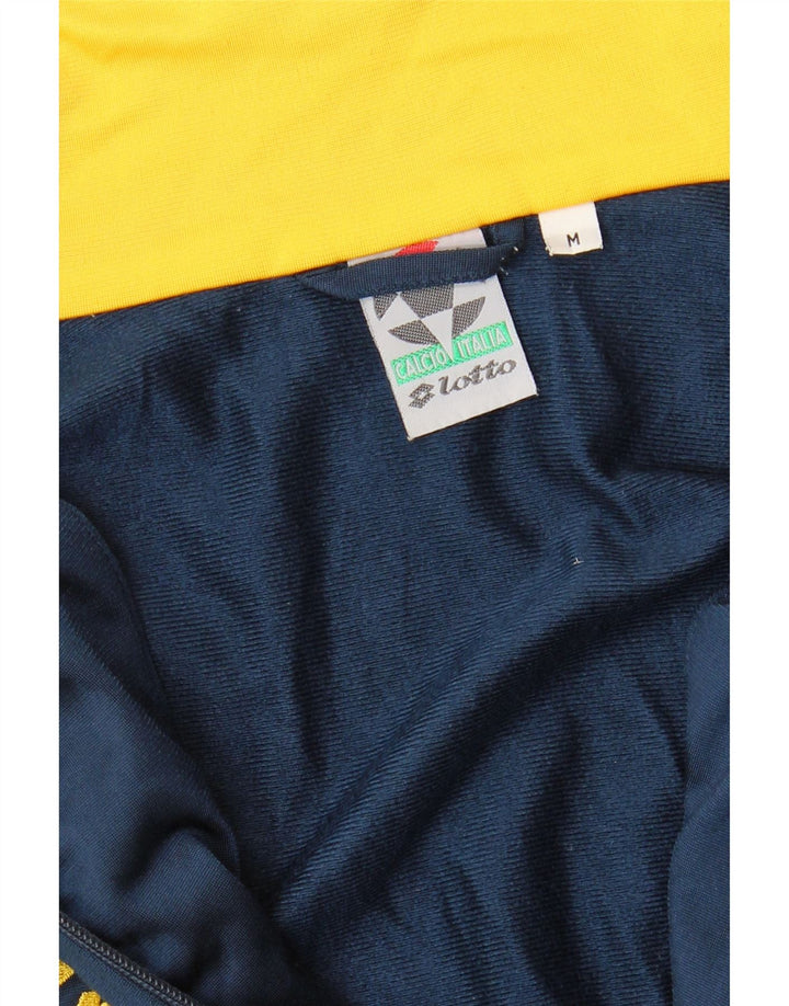 Lotto Mens Tracksuit Top Jacket Medium Navy Blue Colourblock