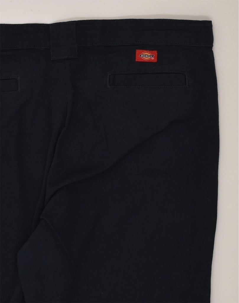 DICKIES Mens Straight Suit Trousers W36 L29  Navy Blue Cotton | Vintage Dickies | Thrift | Second-Hand Dickies | Used Clothing | Messina Hembry 