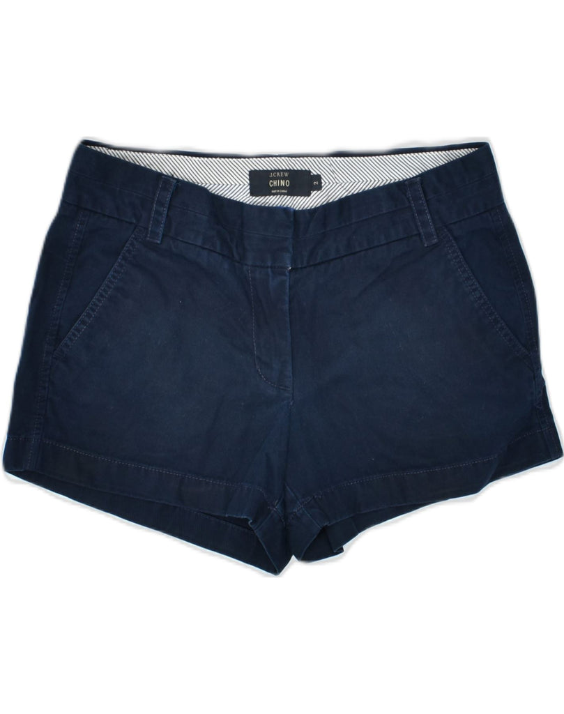 J. CREW Womens Chino Shorts W30 Medium Navy Blue Cotton | Vintage | Thrift | Second-Hand | Used Clothing | Messina Hembry 