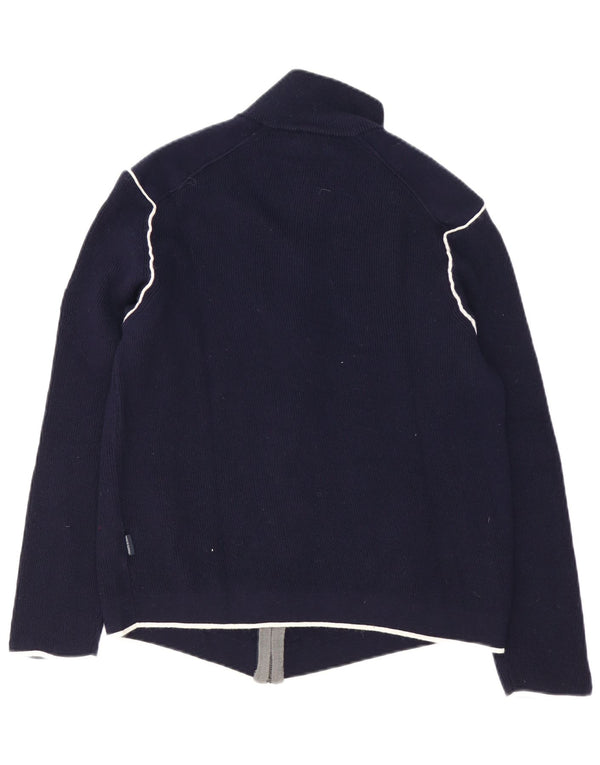 Armata Di Mare Mens Cardigan Sweater IT 52 Large Navy Blue Wool