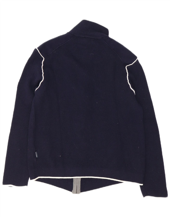 Armata Di Mare Mens Cardigan Sweater IT 52 Large Navy Blue Wool